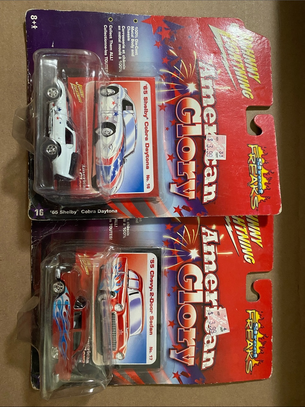 Johnny Lightning Collector Club Die-Cast 2 Car Pack American glory edition